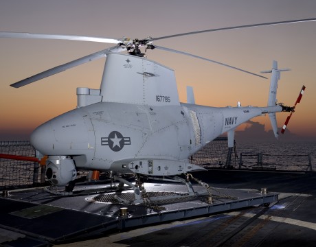 Fire Scout on deck
