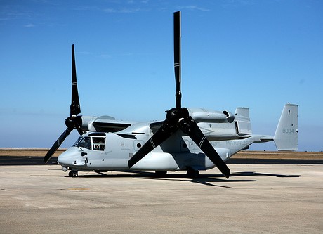 v-22 on ground