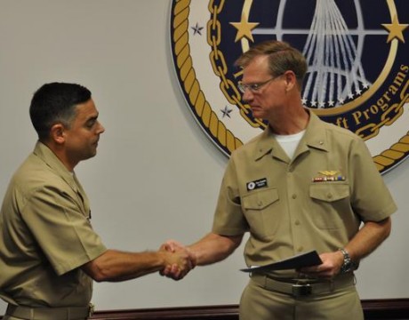 Rear Adm. Gaddis, Capt. Lemmon