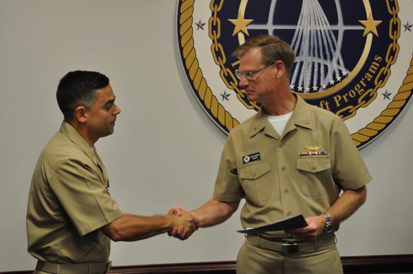 Rear Adm. Gaddis, Capt. Lemmon