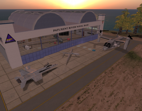 virtual pax river in second life