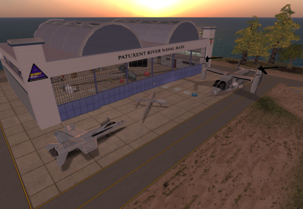 virtual pax river in second life