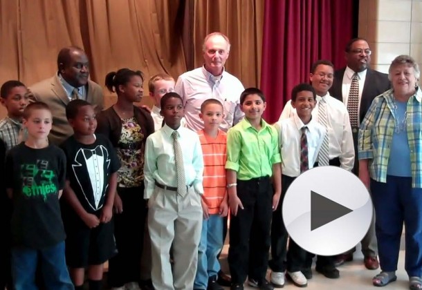 Three Oaks donation from Park Hall Elementary