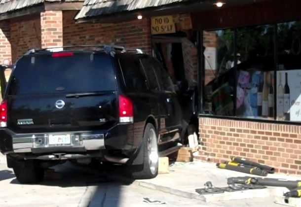 SUV Crashes Into International Beverage