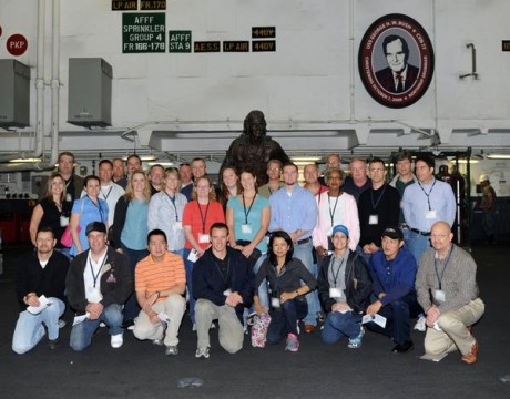 NAVAIR future leaders Bush tour