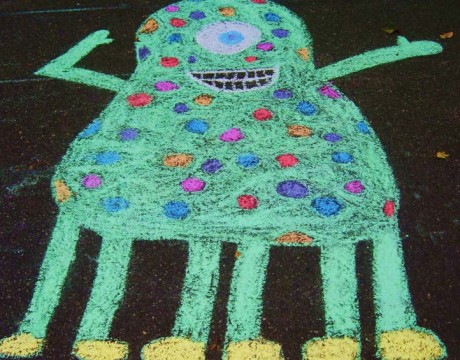 annmarie gardens sidewalk chalk-a-thon
