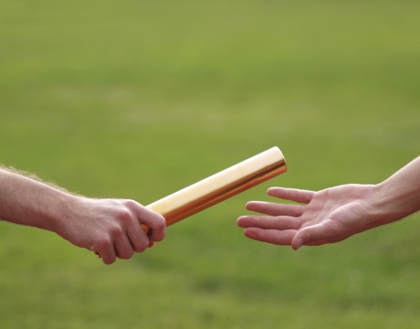 passing baton