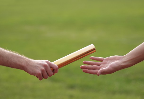 passing baton