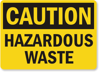 hazardous waste sign