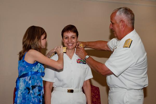 Rear Adm. Cindy "CJ" Jaynes pinning