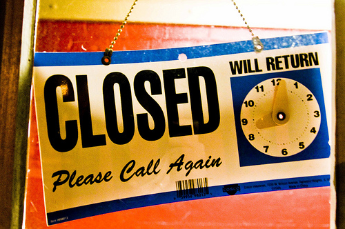 closed sign