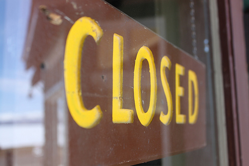 closed sign