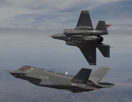 F-35s in Flight