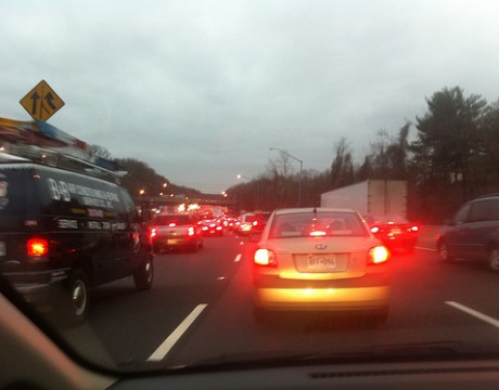 traffic tail lights