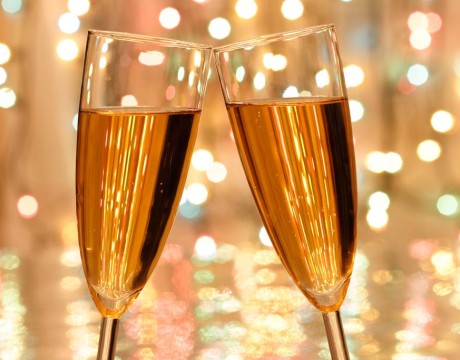 champagne glasses