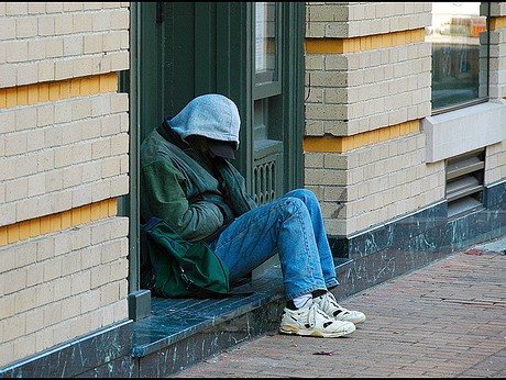 three oaks homeless and cold
