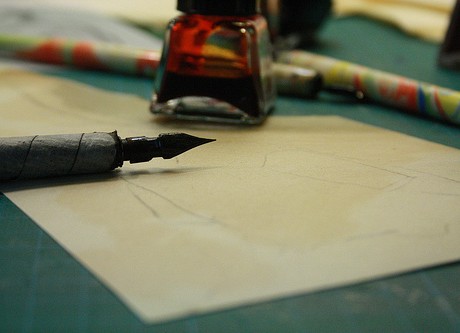 fountain pen parchment