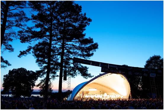 River Concert at night