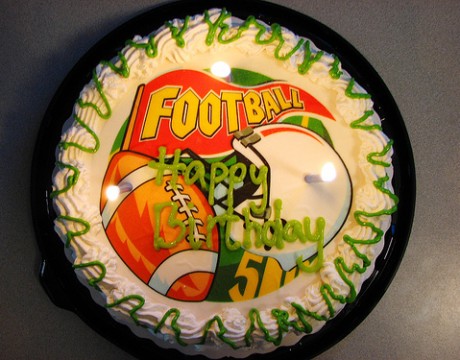 football birthday cake