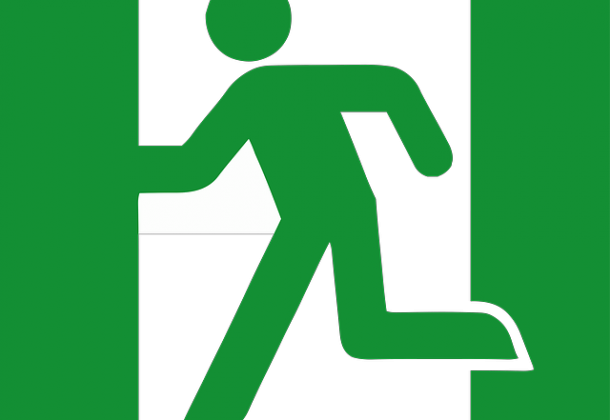 Exit sign
