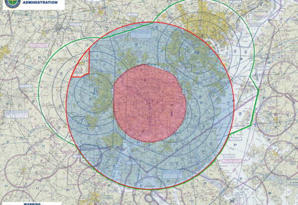 drones in restricted airspace