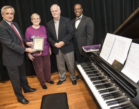 Music Teacher's Gift Dedicated at CSM CSM Benny Morgan Steinway