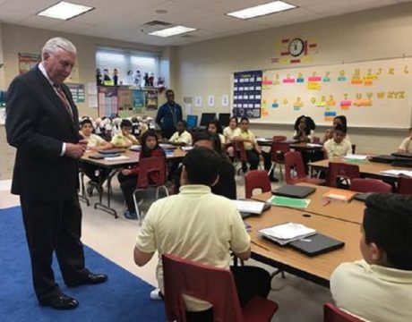 Hoyer Makes Stops in 5th District