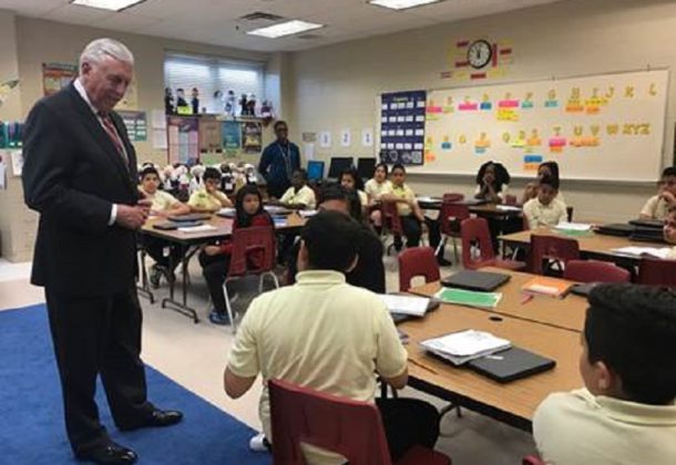 Hoyer Makes Stops in 5th District