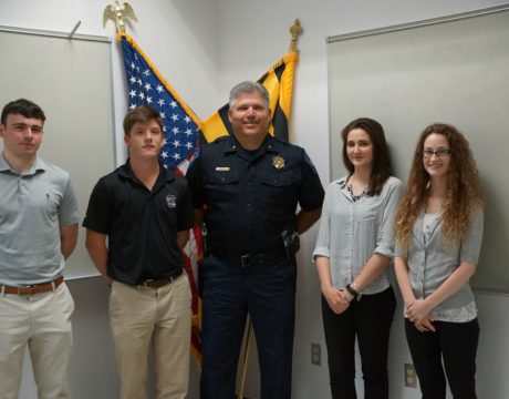 Interns Learn About Careers in Law Enforcement