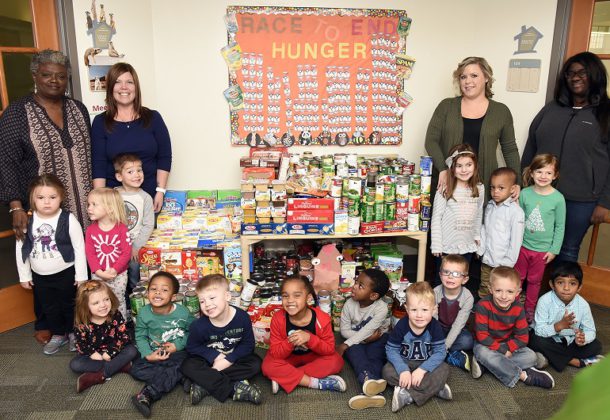 Learning Center Collects for Food Bank