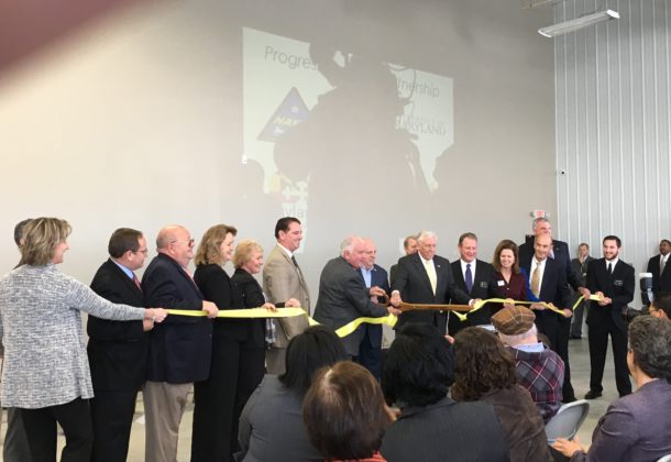 Dignitaries Open Incubator at Airport