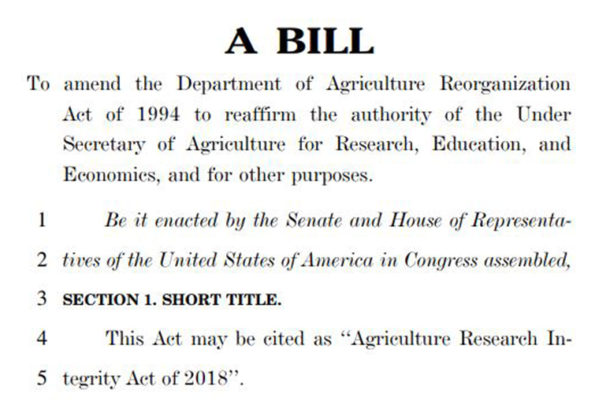 USDA Changes