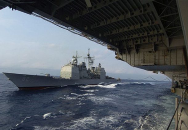 Warships Nearly Collide