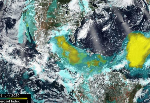 sahara dust plume