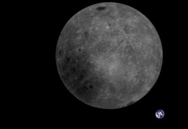 moon & earth